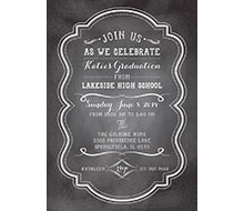 Chalkboard Graduation Party Printable Invitation
